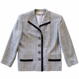 Christian Dior Vintage Light Gray Suit Jacket S16